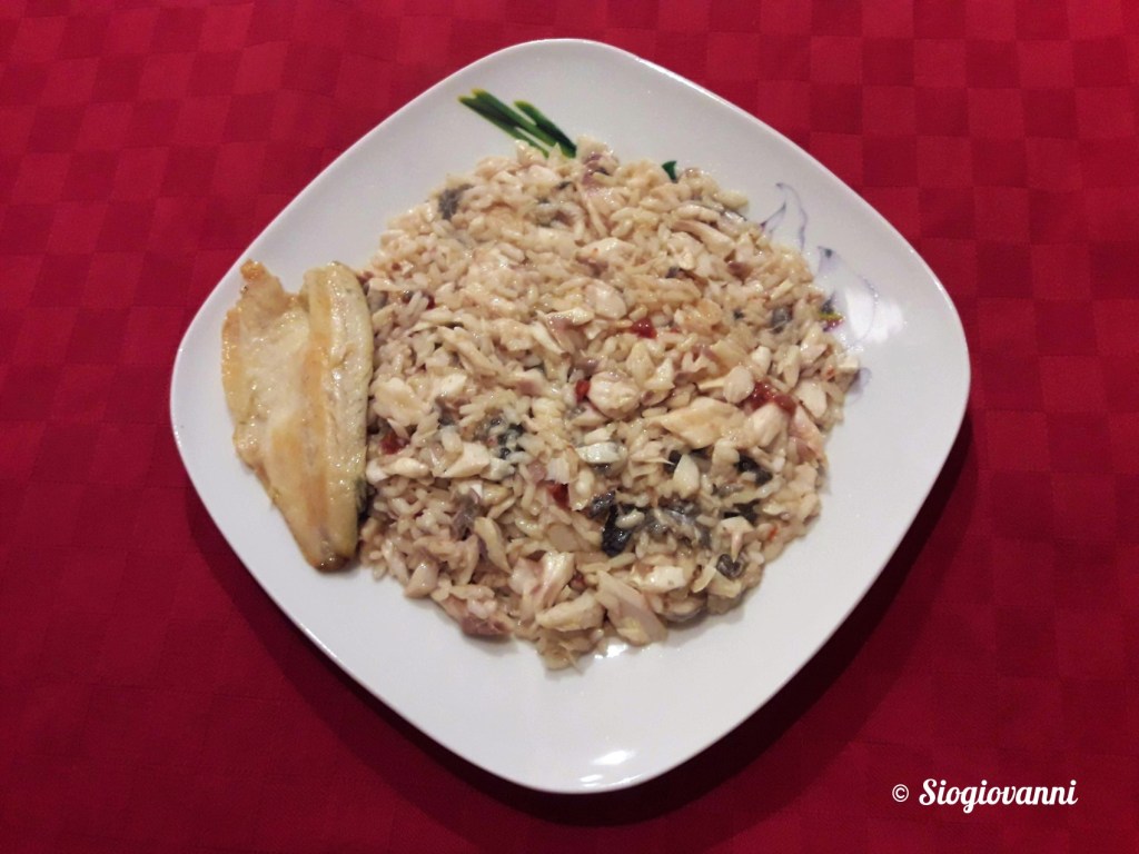 risotto al branzino