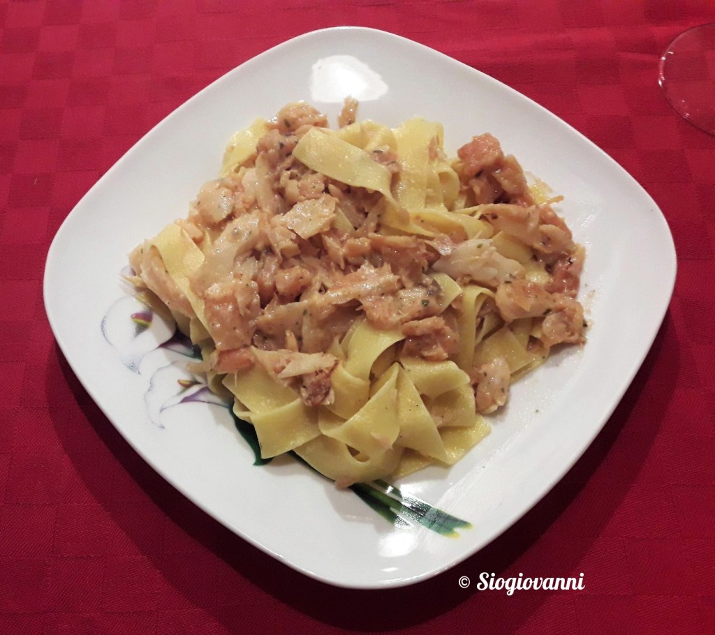 Pappardelle baccala'