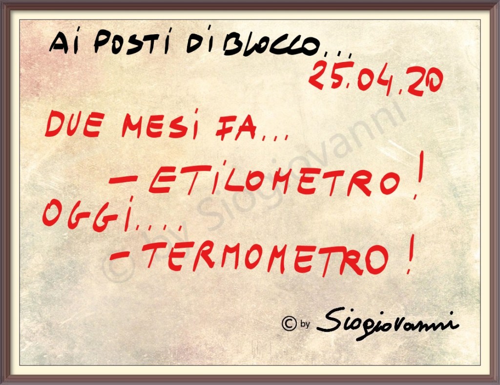 posti di blocco Coronavirus